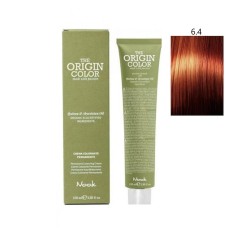 Vopsea permanenta cu amoniac fara PPD si fara Resorcinol, Nook Origin Color blond inchis aramiu 6.4 100ml