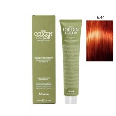 Vopsea permanenta cu amoniac fara PPD si fara Resorcinol, Nook Origin Color blond inchis aramiu intens 6.44 100ml