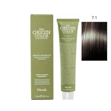 Vopsea permanenta cu amoniac fara PPD si fara Resorcinol, Nook Origin Color blond cenusiu  7.1 100ml