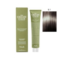 Vopsea permanenta cu amoniac fara PPD si fara Resorcinol, Nook Origin Color blond deschis cenusiu  8.1 100ml