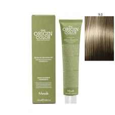 Vopsea permanenta cu amoniac fara PPD si fara Resorcinol, Nook Origin Color blond foarte deschis natural 9.0 100ml